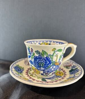Masons Ironstone Regency Demitasse Cup Saucer Set C4475 England Espresso Size